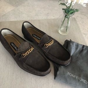 Tom Ford suede York Chain Loafers